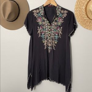 Johnny Was Livana Embroidered Tunic top